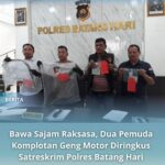 Polres Batang Hari Ringkus Dua Pelaku Geng Motor Spesialis Curas, Sita Gergaji Raksasa dan Egrek Modifikasi